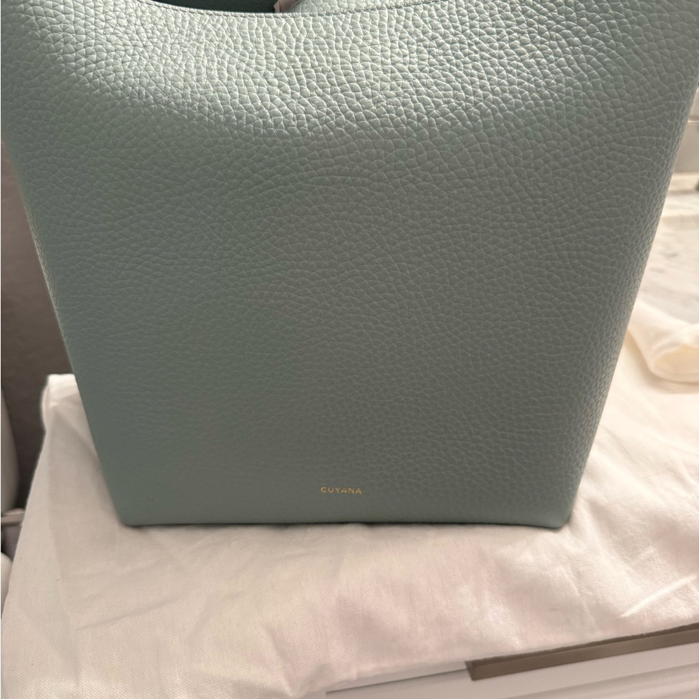 Cuyana Green Leather Satchel - Picture 10 of 11